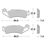 Brembo Prime Carbon Ceramic Front Brake Pads 07HO25TT