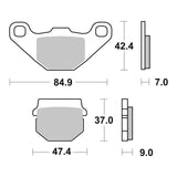 Brembo Upgrade Sinter Front Brake Pads 07KA07SX
