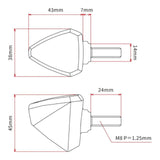 DRC 601 LED FLASHER 12V ORANGE 2PCS
