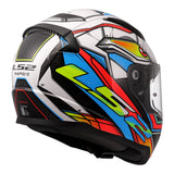 LS2 FF353 Rapid II XDron - White / Hi-Vis Orange / Blue