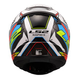 LS2 FF353 Rapid II XDron - White / Hi-Vis Orange / Blue