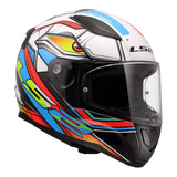 LS2 FF353 Rapid II XDron - White / Hi-Vis Orange / Blue