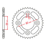 Sprocket Kit Honda C110X - 428H 14/37
