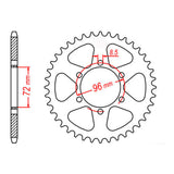 Sprocket Kit Suzuki DR250 '82-87 Farm (434) - 520H 12/48