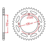 Sprocket Kit Kawasaki KLX150 '15-'18 - 428KRO 14/47