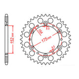 Sprocket Kit Yamaha YZ250 '94-'97 - 520KXZ 13/49