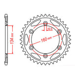 Sprocket Kit Honda CBR954RR '00-'03 Gold (recommended) - GB530ZXW 16/