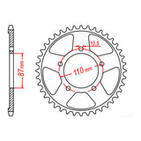 Sprocket Kit Suzuki GSXR750 '88/'89 Gold - GB530XRE 5 bolt 15/44