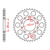 Sprocket Kit Triumph Daytona 1200 - 530XRE 18/43