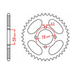 XAM Sprocket Kit Suzuki GN125 - 428AO 13/50